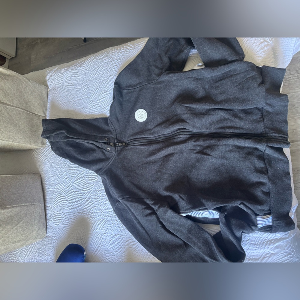 Gray Zip-Up Hoodie